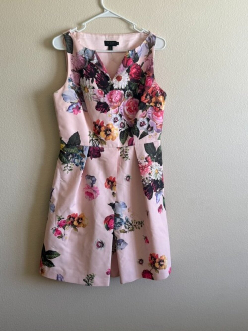 Ted Baker Pink Dress With Flower Pattern